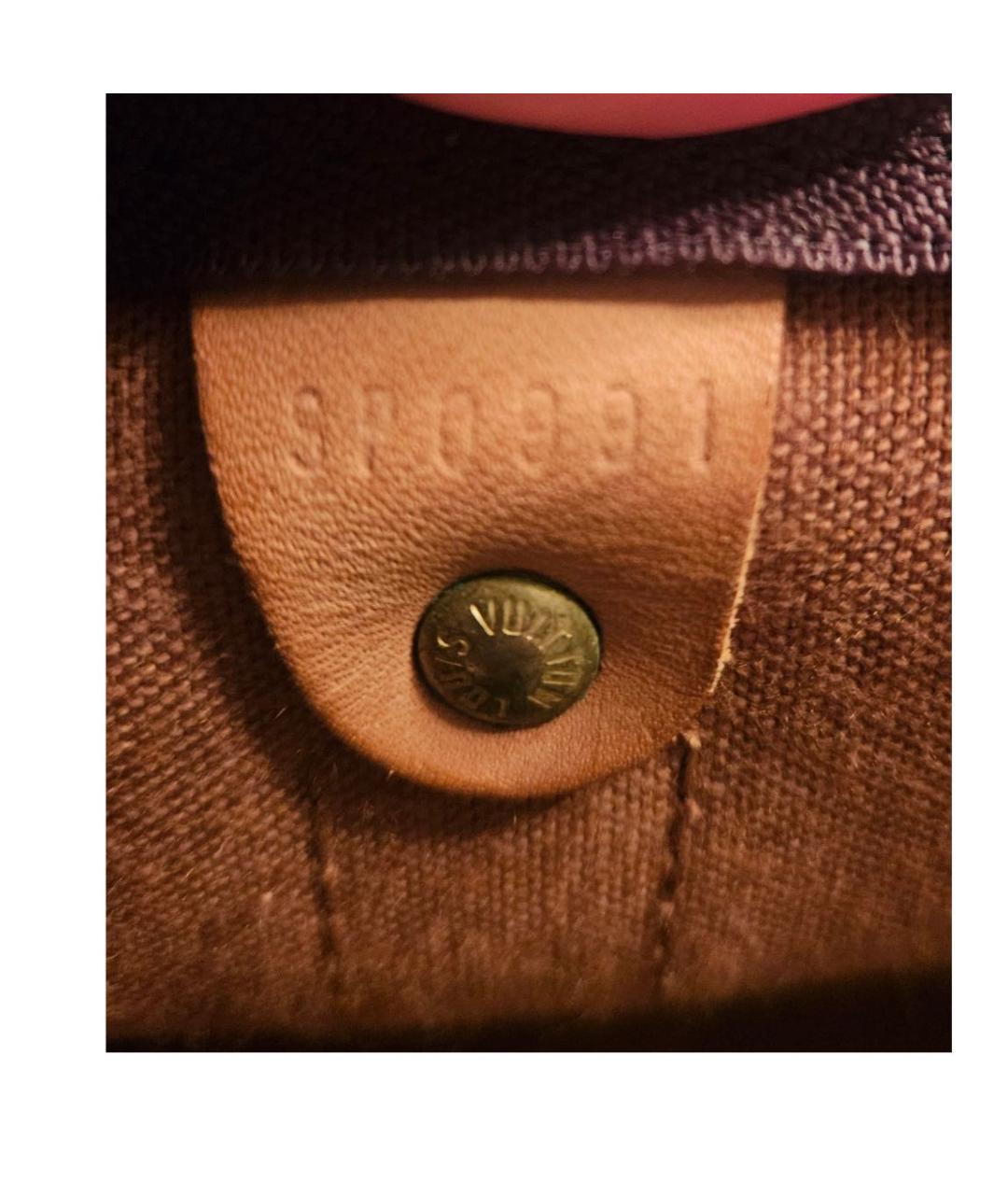 LOUIS VUITTON Коричневая дорожная/спортивная сумка, фото 8