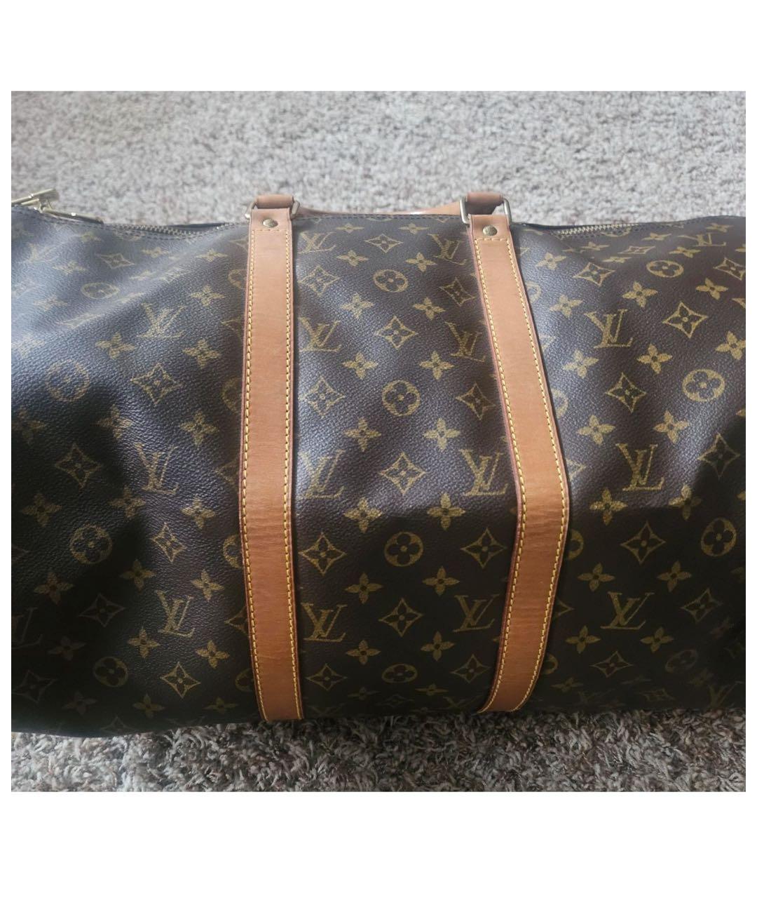 LOUIS VUITTON Коричневая дорожная/спортивная сумка, фото 3