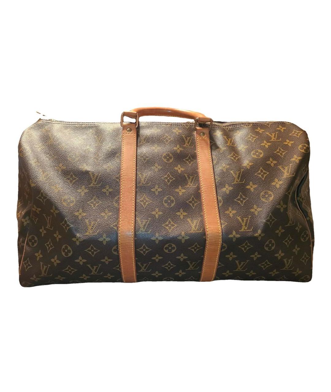 LOUIS VUITTON Коричневая дорожная/спортивная сумка, фото 9