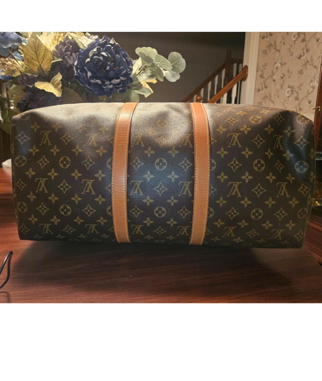 LOUIS VUITTON Коричневая дорожная/спортивная сумка, фото 4