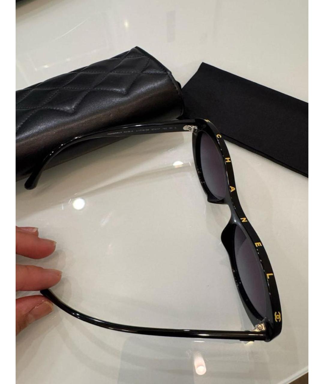 CHANEL Черные солнцезащитные очки, фото 7