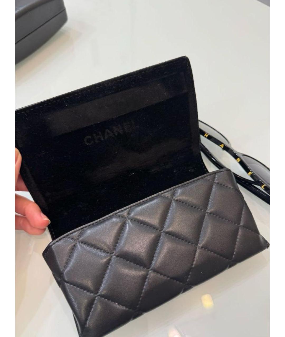 CHANEL Черные солнцезащитные очки, фото 8