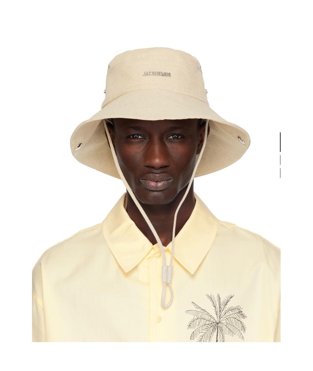 JACQUEMUS Бежевая хлопковая панама, фото 2