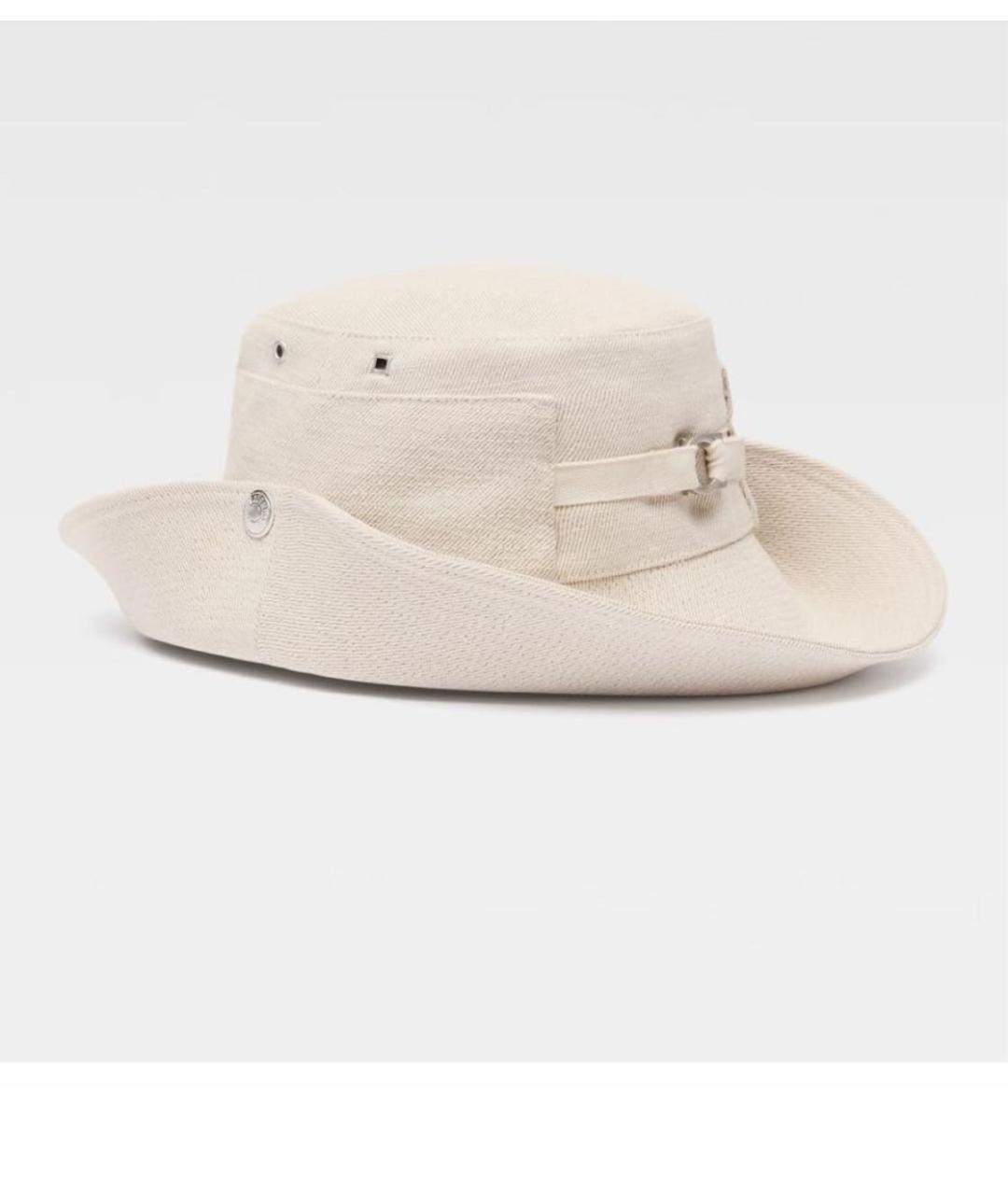 JACQUEMUS Бежевая хлопковая панама, фото 3