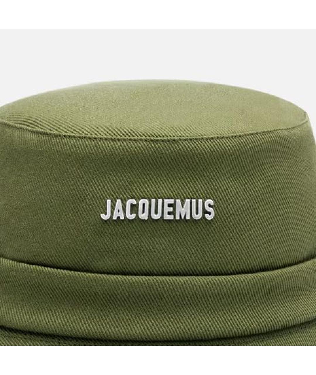 JACQUEMUS Хаки хлопковая панама, фото 3