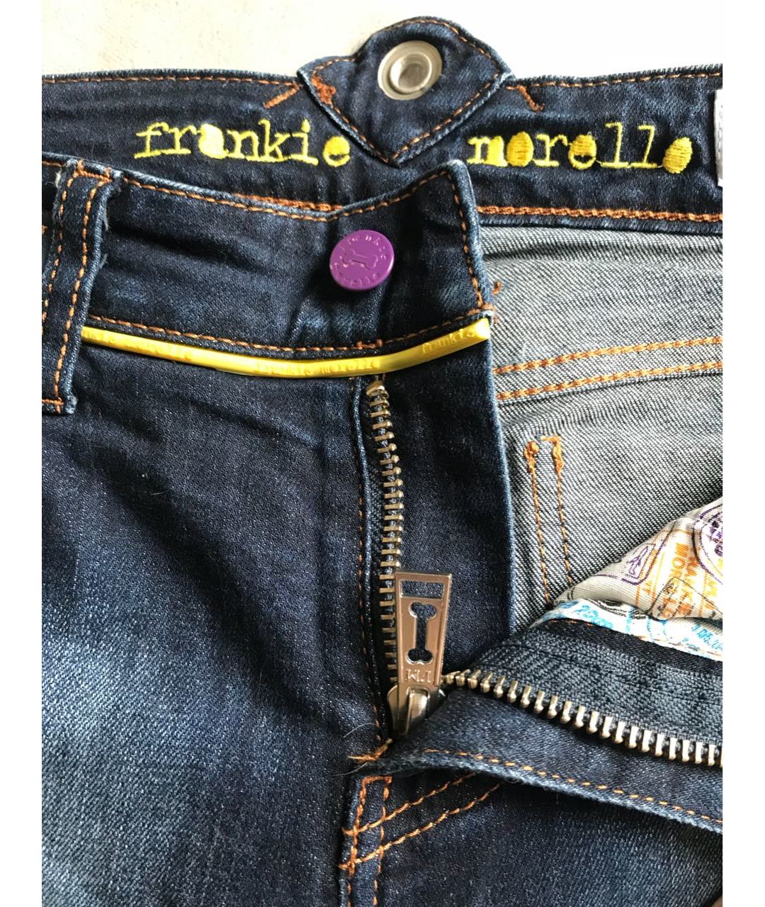 FRANKIE MORELLO Темно-синие хлопко-эластановые шорты, фото 3