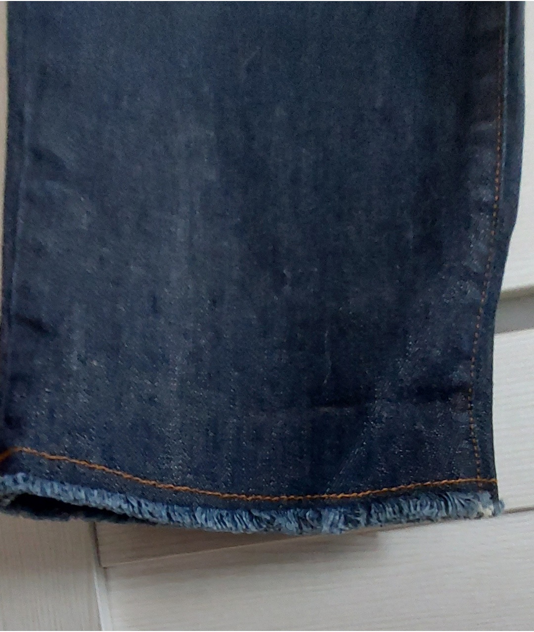 DENNY ROSE Темно-синие хлопковые прямые джинсы, фото 4