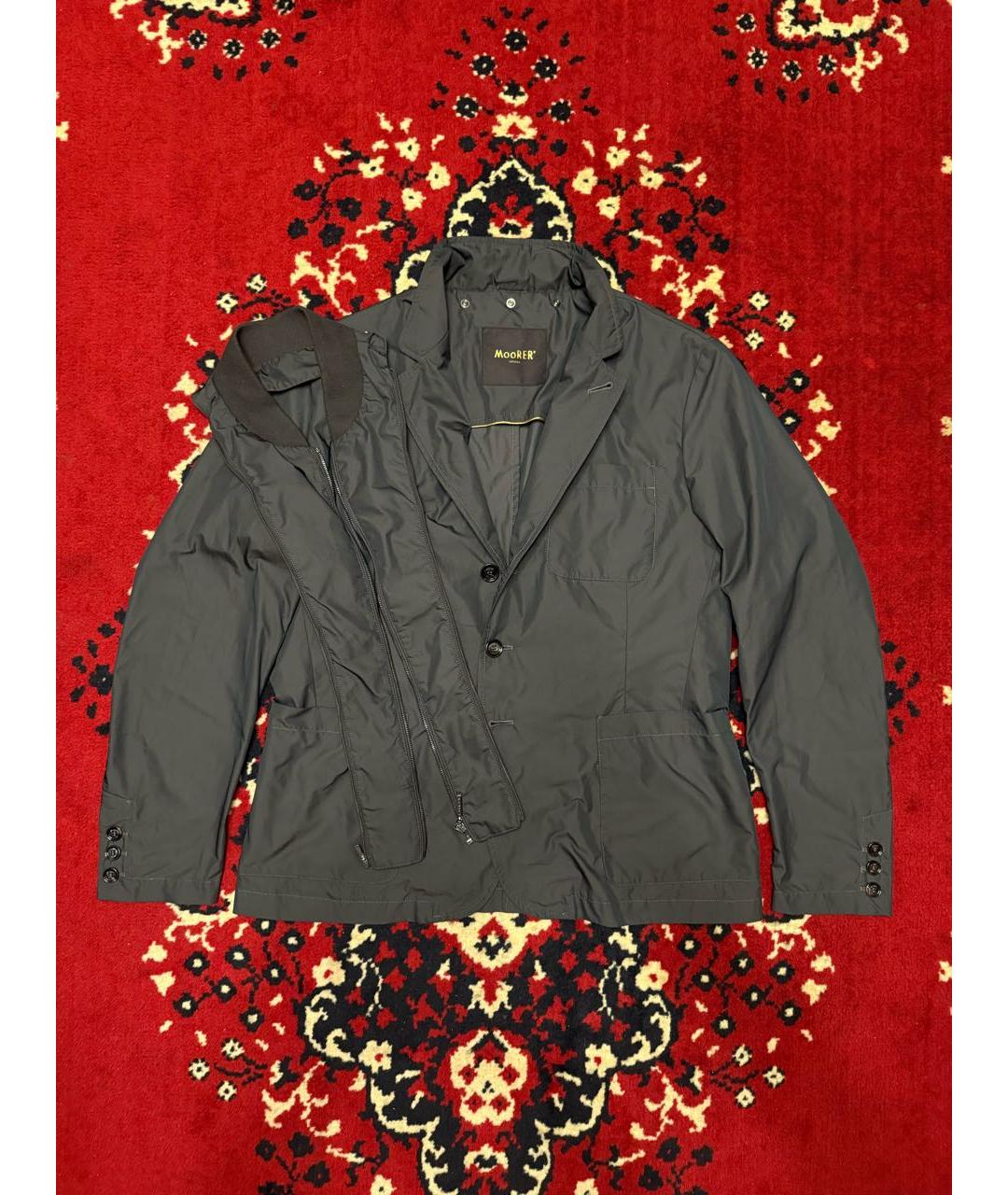 MOORER Зеленая полиамидовая куртка, фото 5
