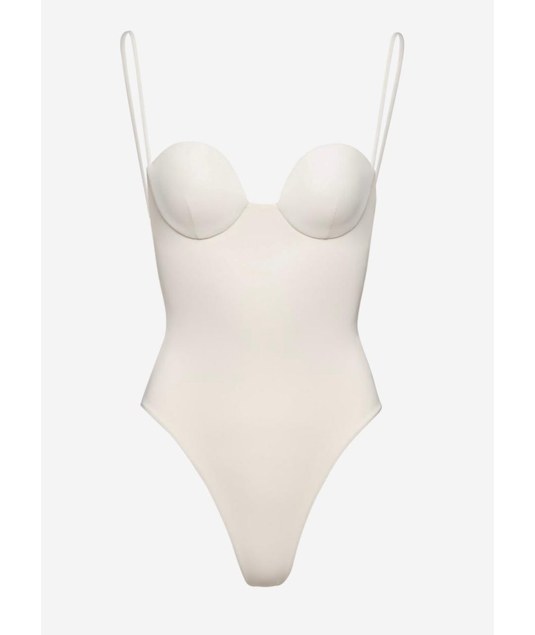 MAGDA BUTRYM Белый полиамидовый купальник, фото 7
