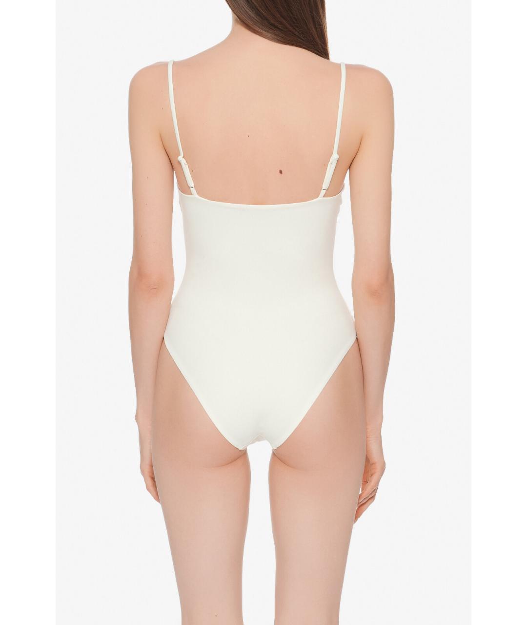 MAGDA BUTRYM Белый полиамидовый купальник, фото 4