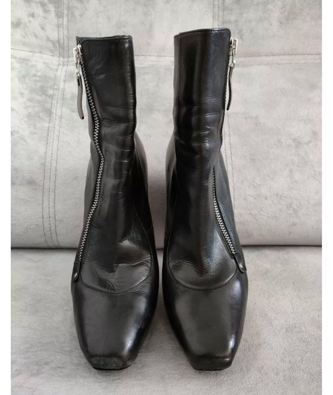 BARBARA BUI Черные ботильоны из лакированной кожи, фото 3