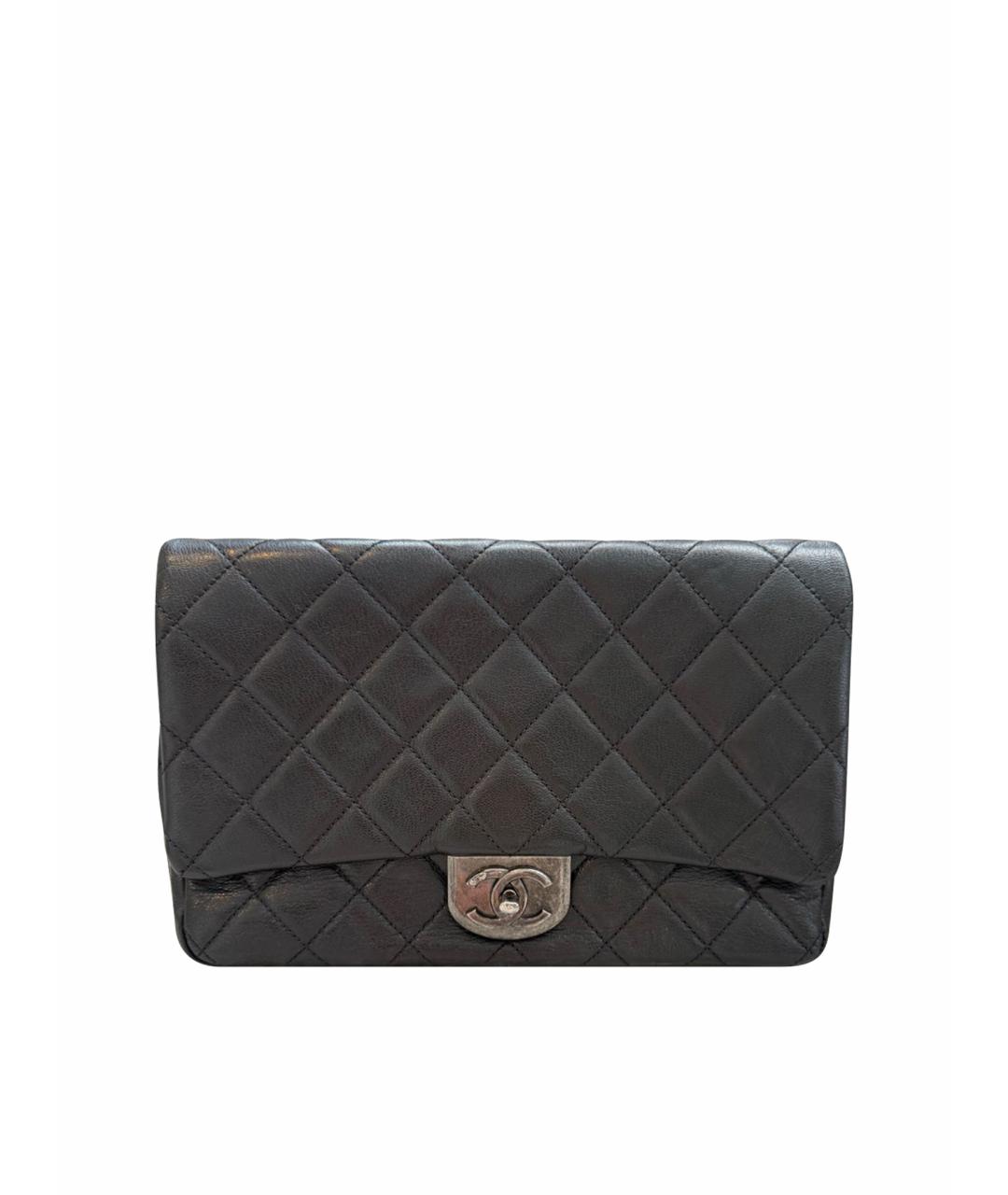 CHANEL Черная кожаная сумка через плечо, фото 1