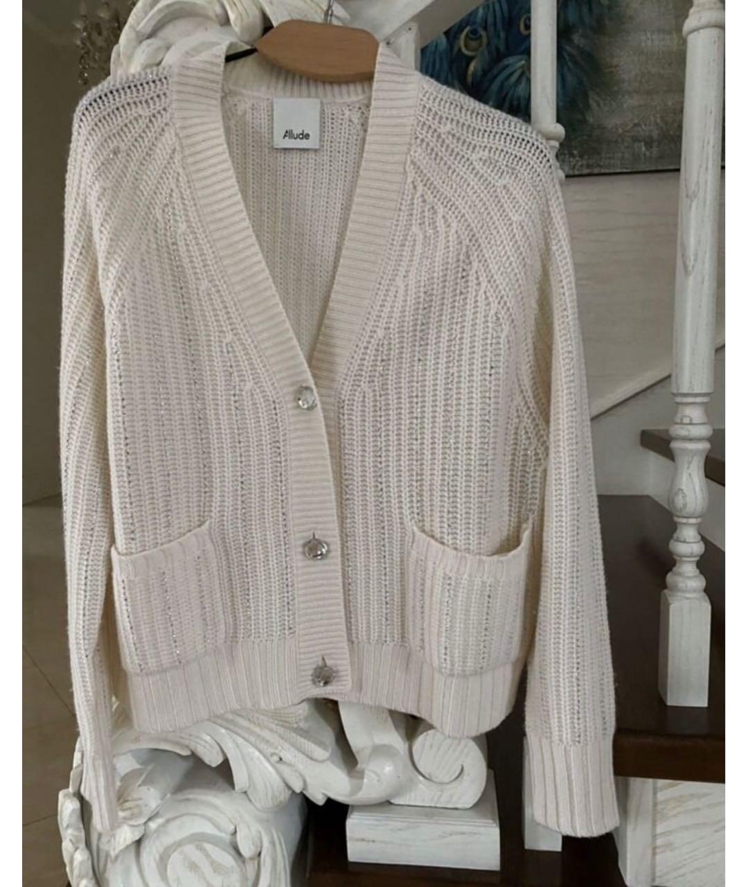 ALLUDE Бежевый шерстяной кардиган, фото 7