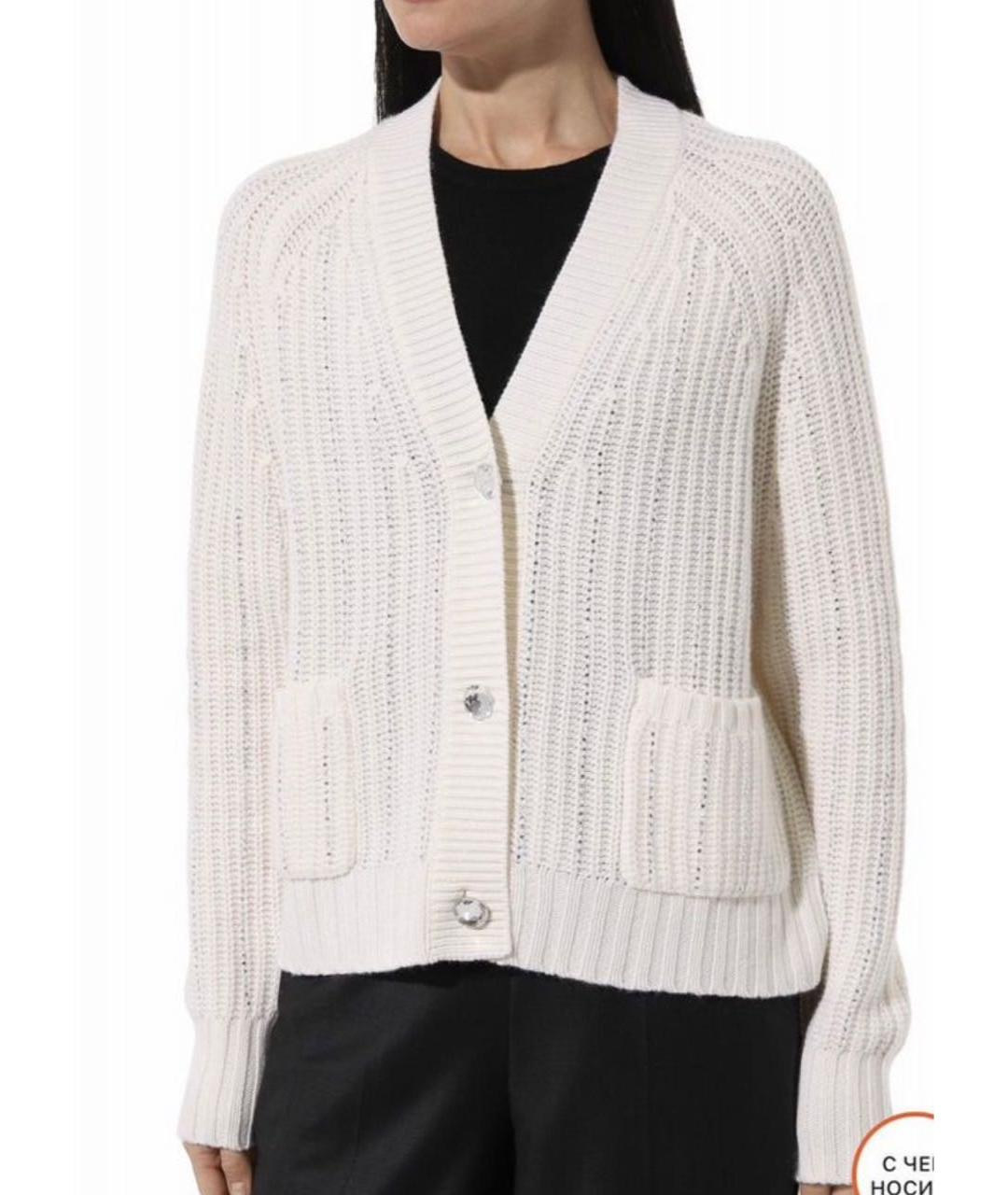 ALLUDE Бежевый шерстяной кардиган, фото 8