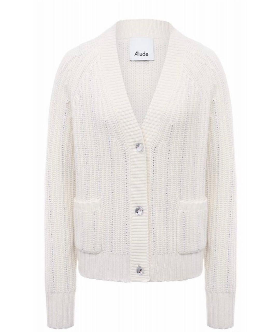 ALLUDE Бежевый шерстяной кардиган, фото 9