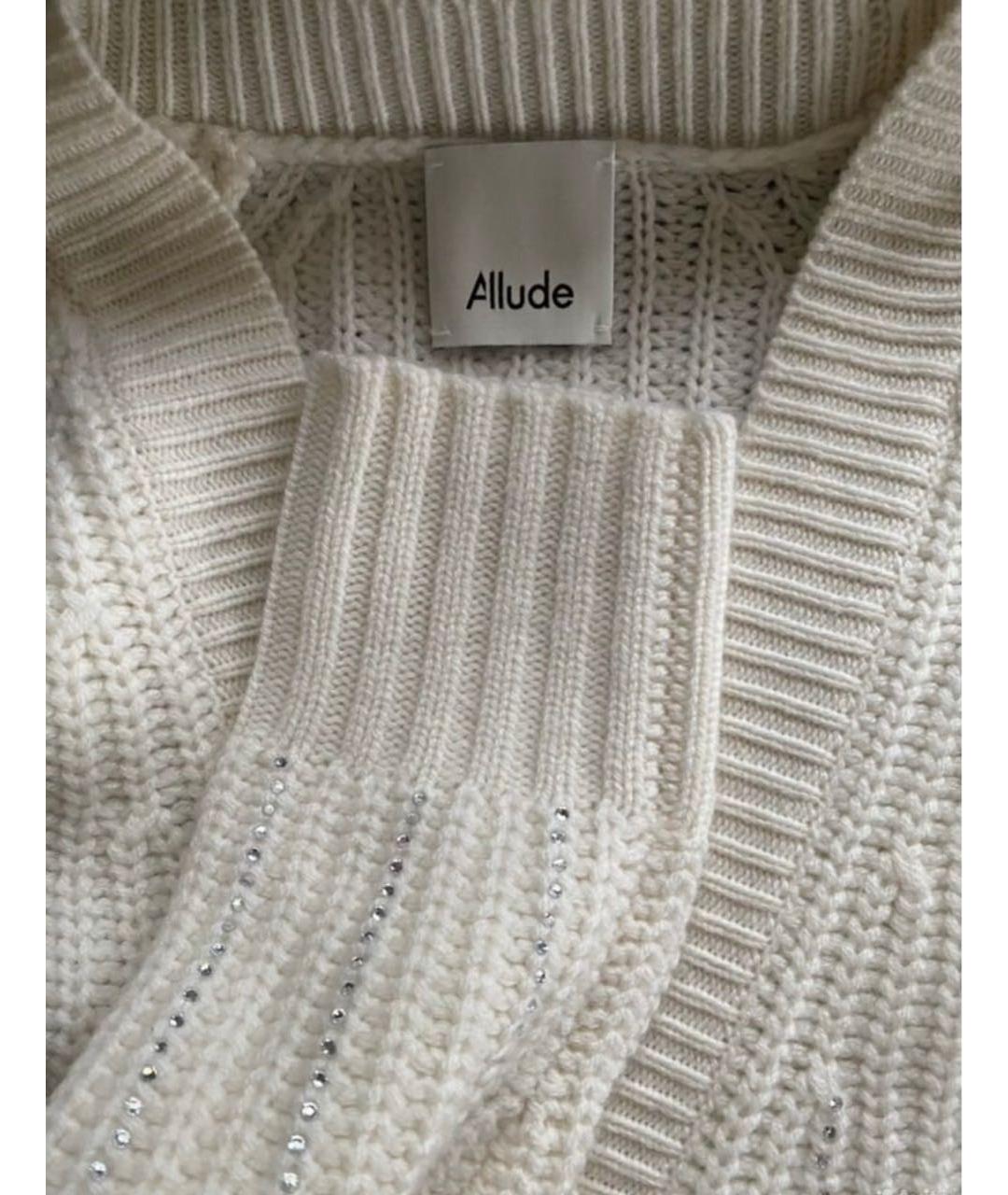 ALLUDE Бежевый шерстяной кардиган, фото 5
