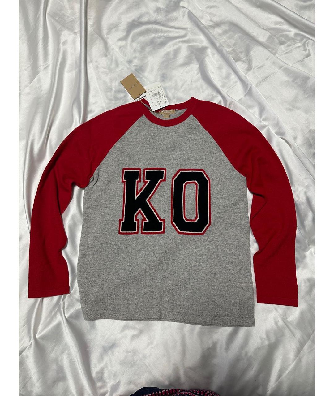 MICHAEL KORS Красный кашемировый джемпер / свитер, фото 9