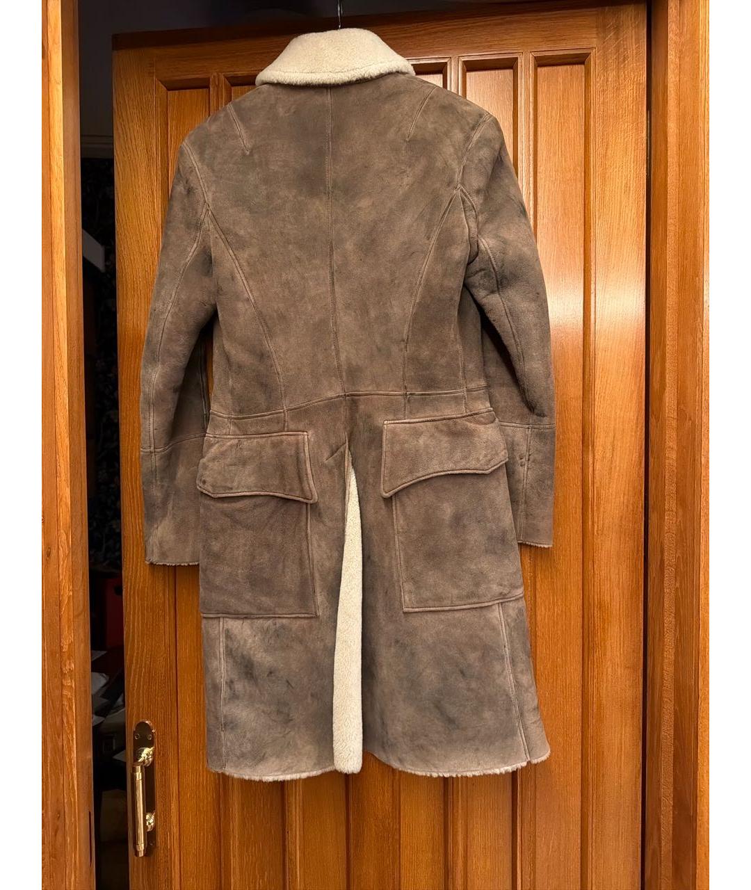 BALMAIN Коричневая меховая дубленка, фото 2