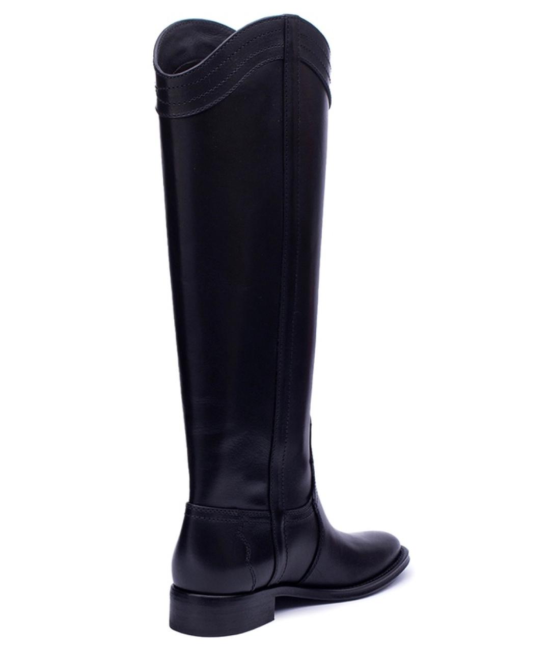 SAINT LAURENT Черные кожаные сапоги, фото 3