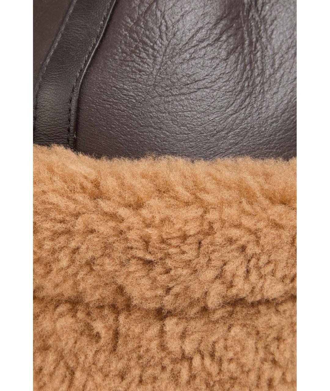 TOTEME Коричневая кожаная шапка, фото 4