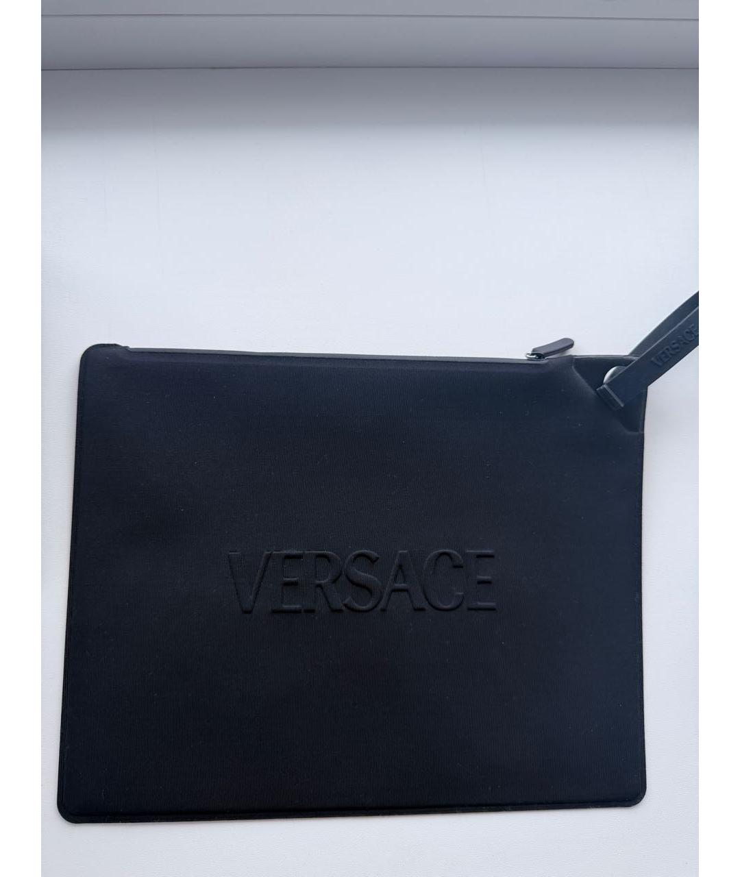 VERSACE Черный полиамидовый купальник, фото 5