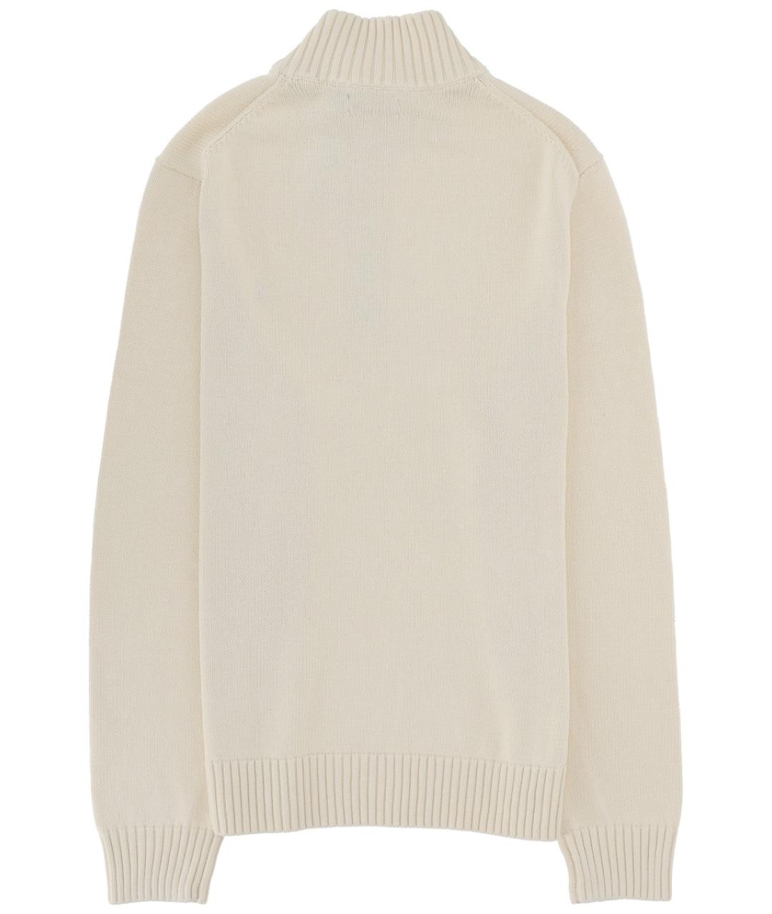 POLO RALPH LAUREN Белый хлопковый джемпер / свитер, фото 2