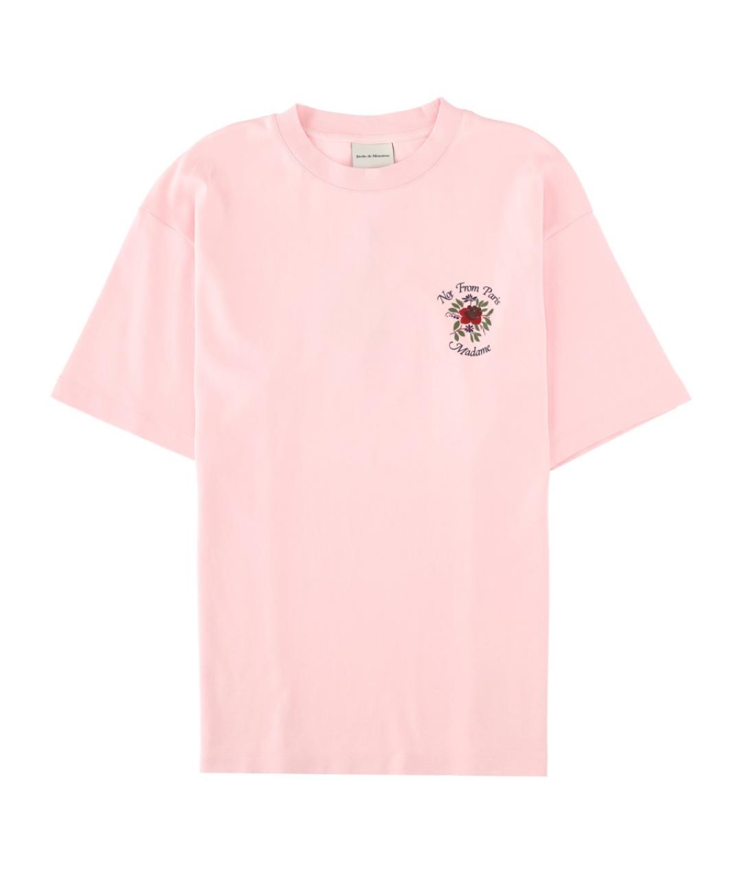 Drole de Monsieur Розовая хлопковая футболка, фото 1