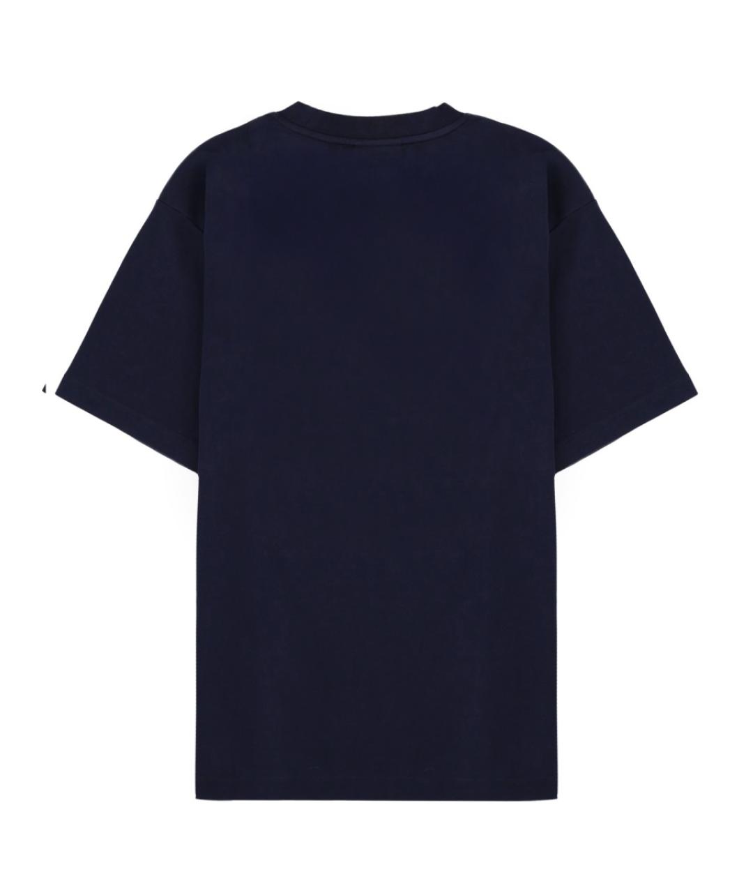 Drole de Monsieur Синяя хлопковая футболка, фото 3