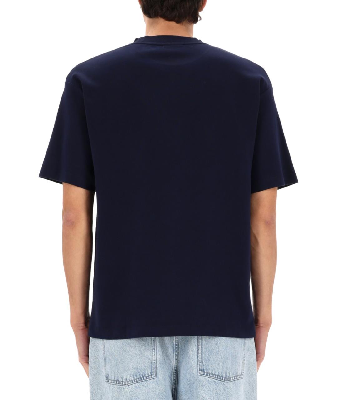 Drole de Monsieur Синяя хлопковая футболка, фото 5