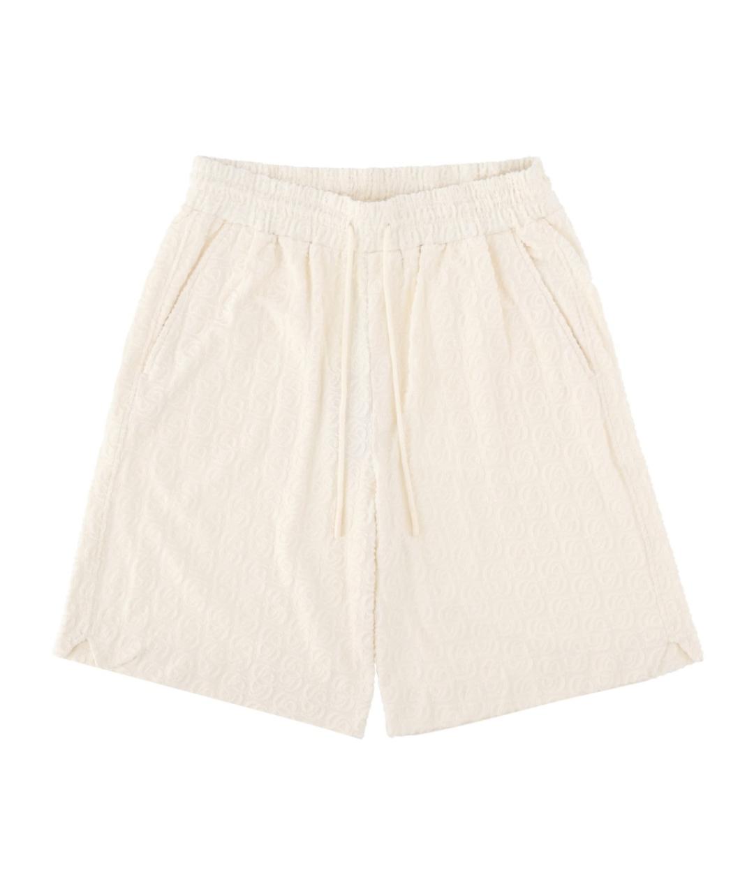 Drole de Monsieur Белые хлопковые шорты, фото 1