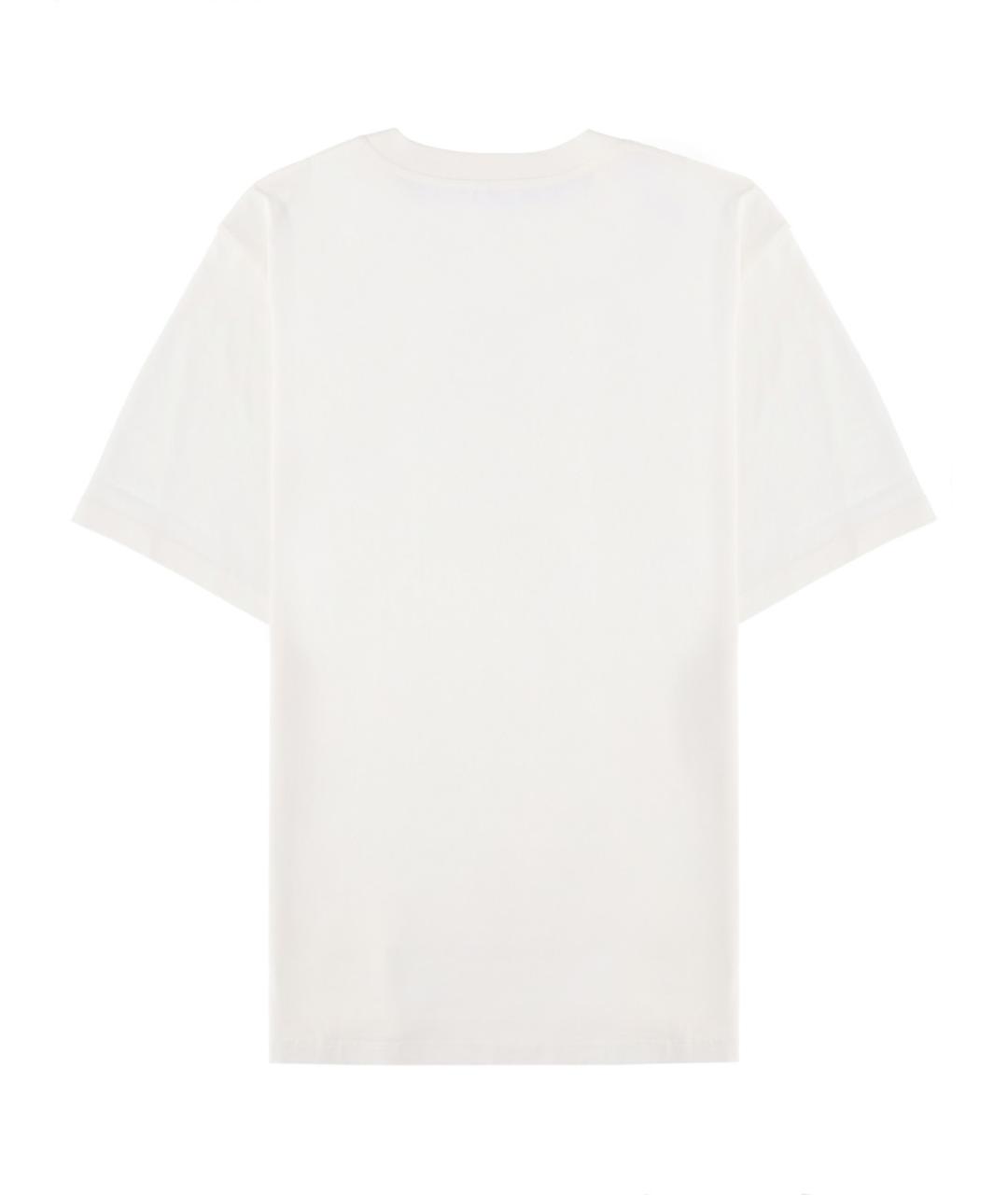 MM6 MAISON MARGIELA Белая хлопковая футболка, фото 2