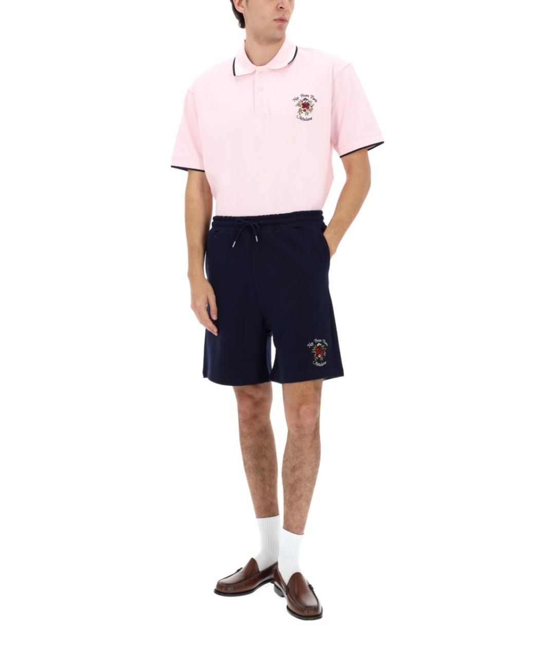 Drole de Monsieur Темно-синие хлопковые шорты, фото 2