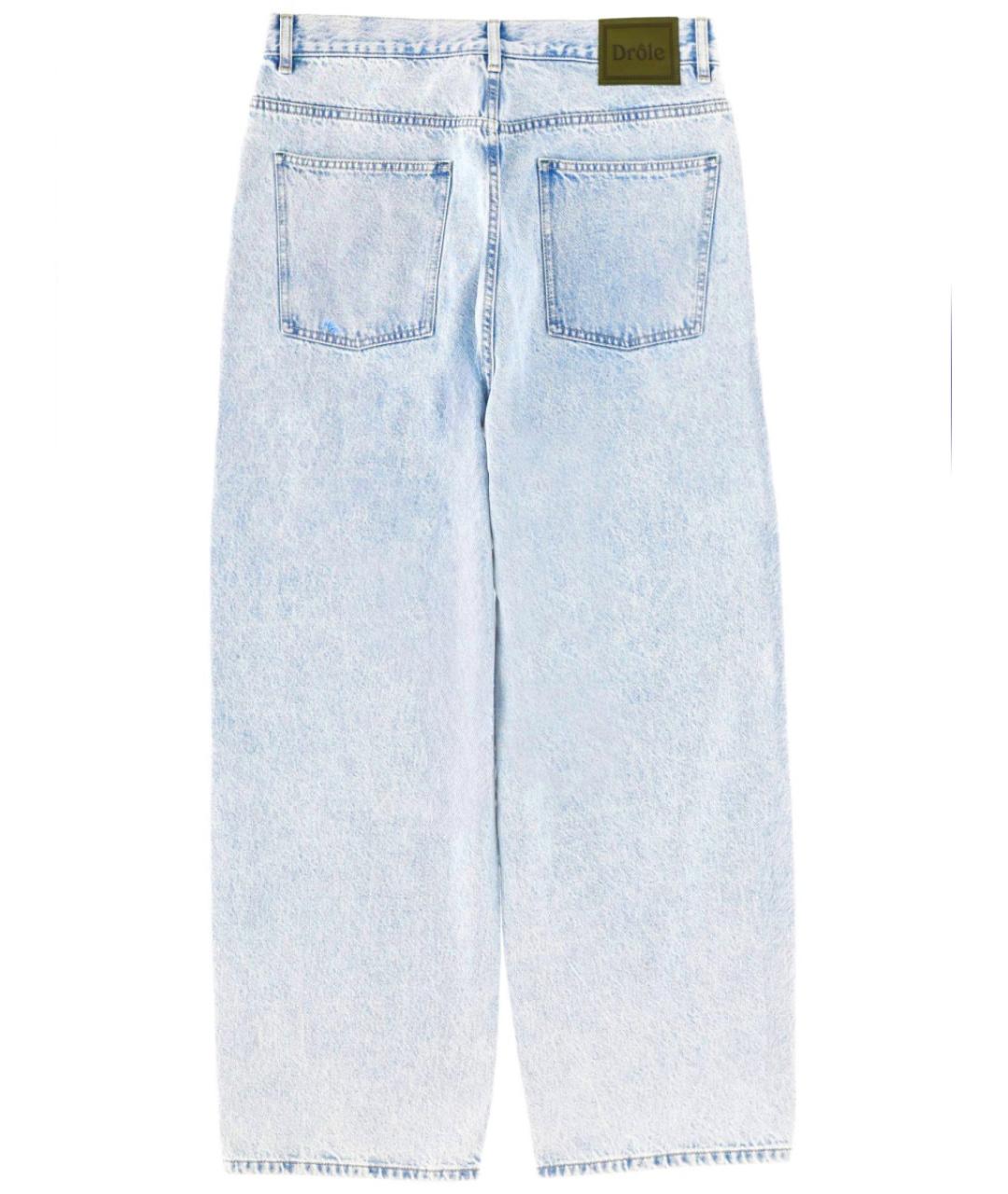 Drole de Monsieur Синие хлопковые прямые джинсы, фото 6
