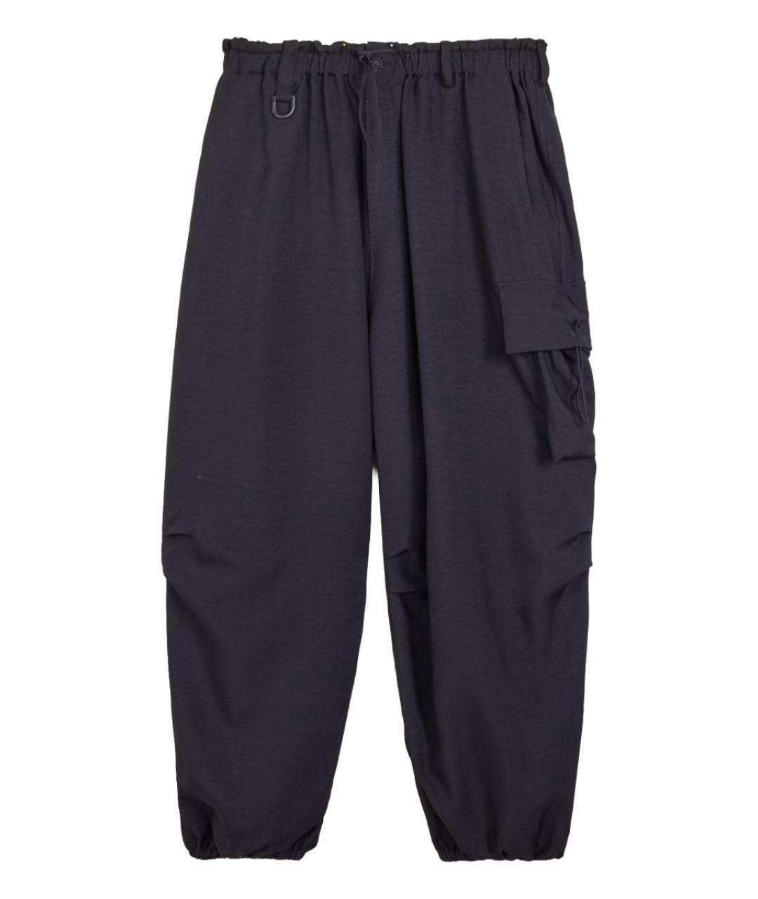 Y-3 Черные полиэстеровые повседневные брюки, фото 1