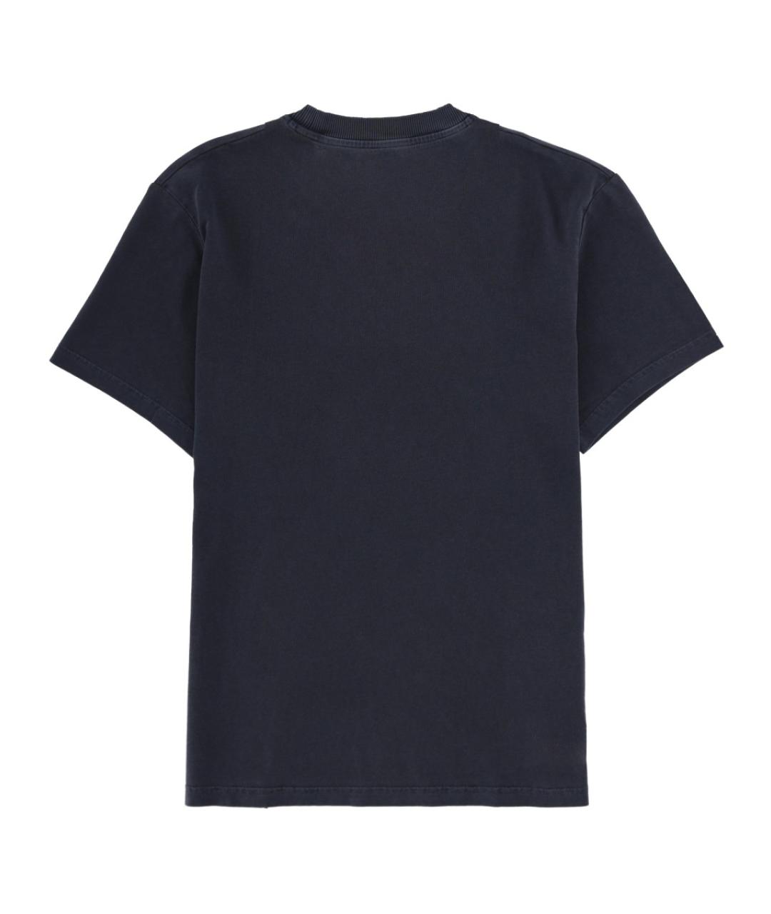 FAY Синяя хлопковая футболка, фото 2