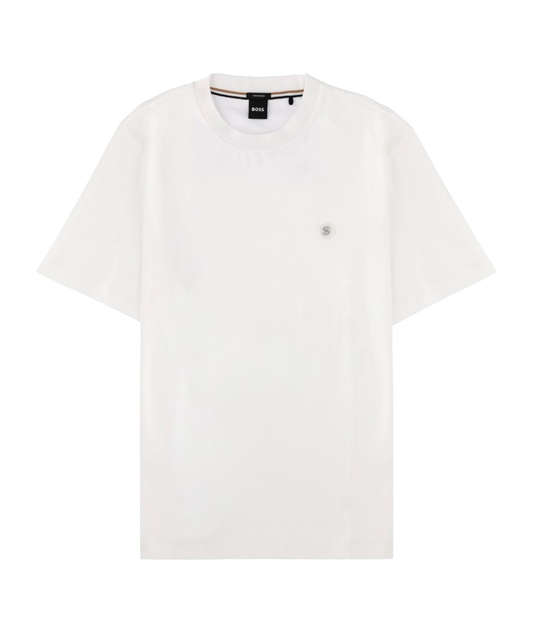 HUGO BOSS Белая хлопковая футболка, фото 1