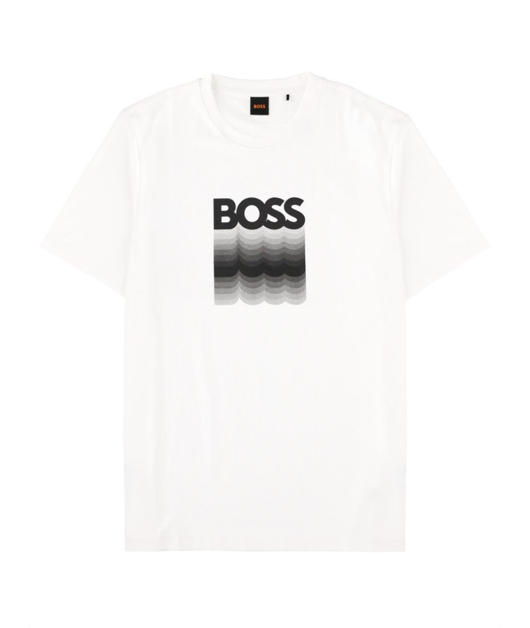 HUGO BOSS Белая хлопковая футболка, фото 1