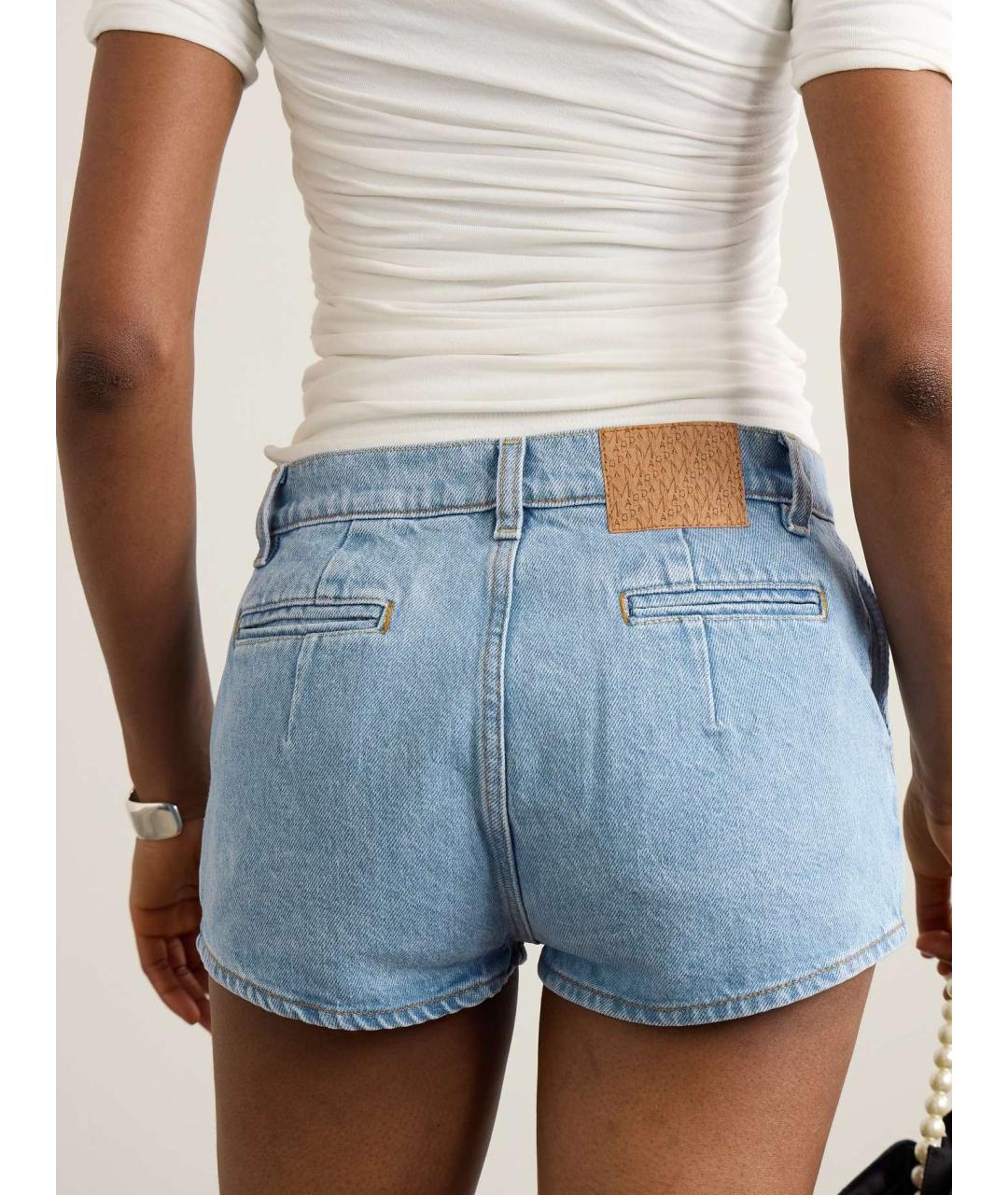 MAGDA BUTRYM Голубые хлопковые шорты, фото 6