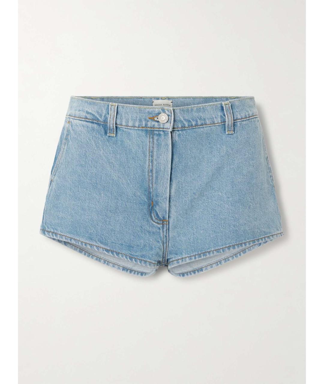 MAGDA BUTRYM Голубые хлопковые шорты, фото 10