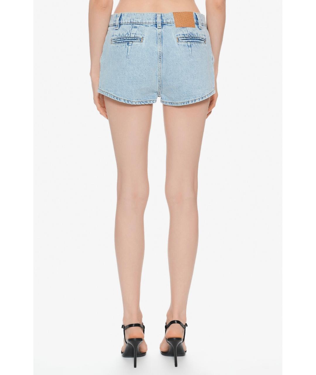 MAGDA BUTRYM Голубые хлопковые шорты, фото 9
