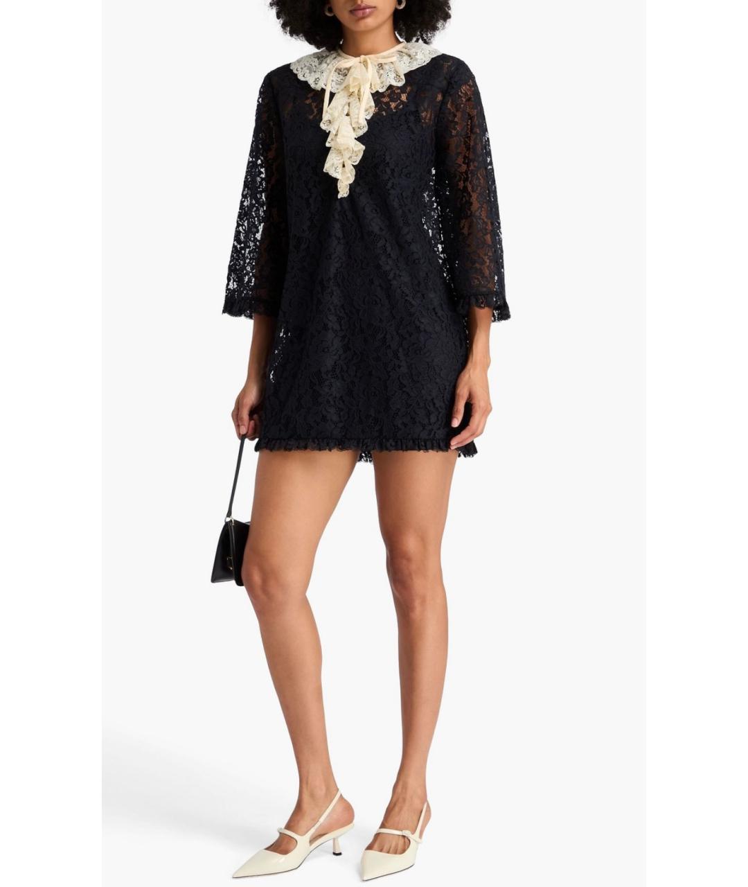 ZIMMERMANN Черное хлопковое коктейльное платье, фото 2