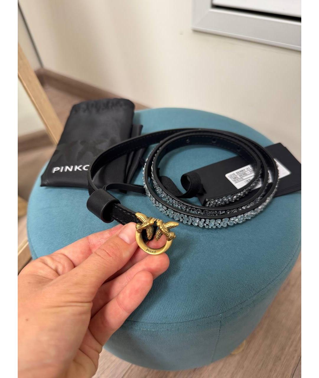 PINKO Черный ремень, фото 2