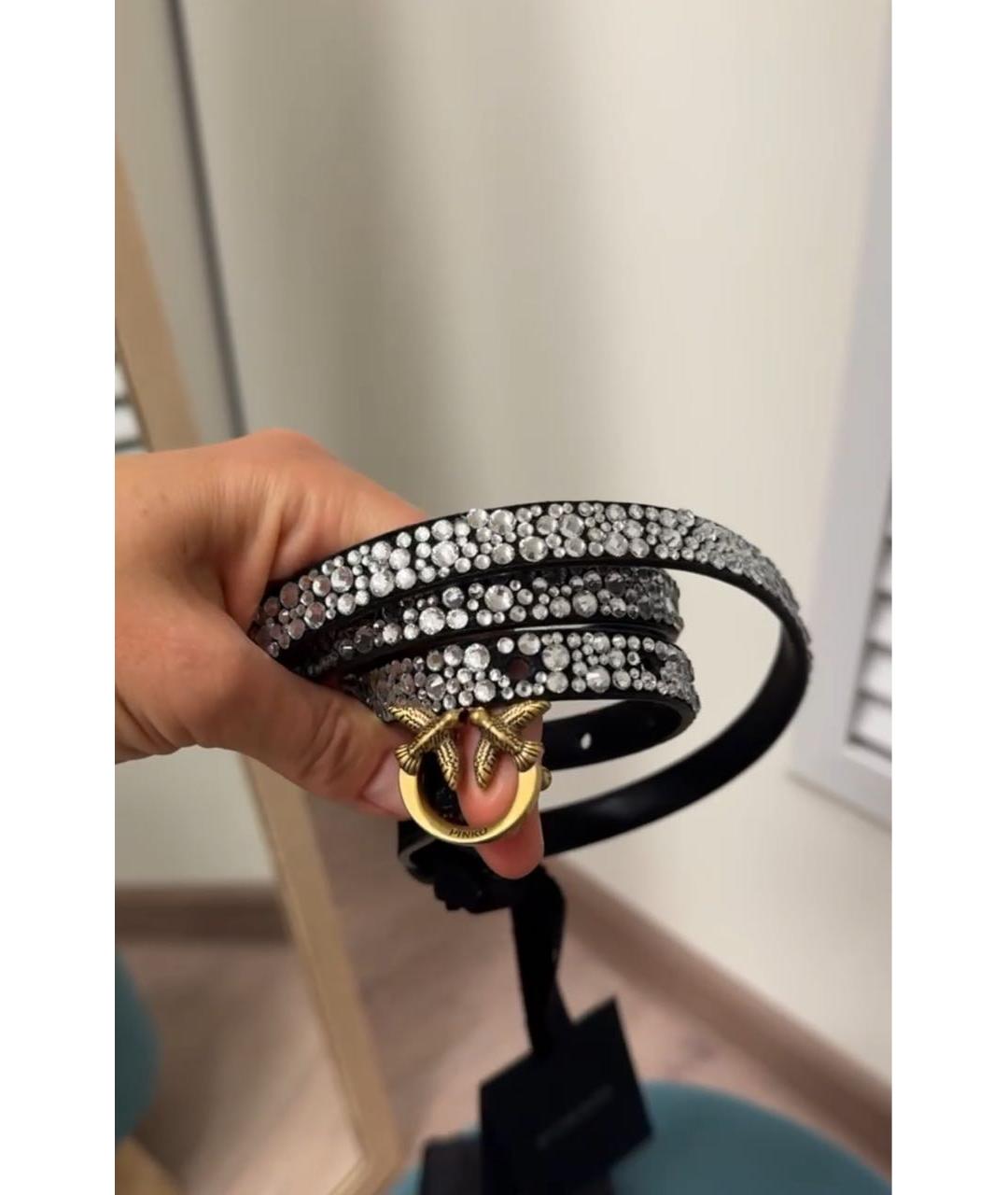 PINKO Черный ремень, фото 4