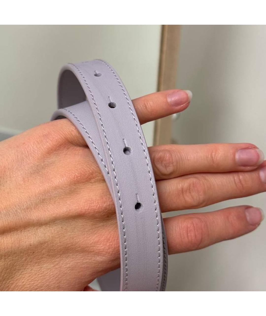 PINKO Фиолетовый кожаный ремень, фото 3