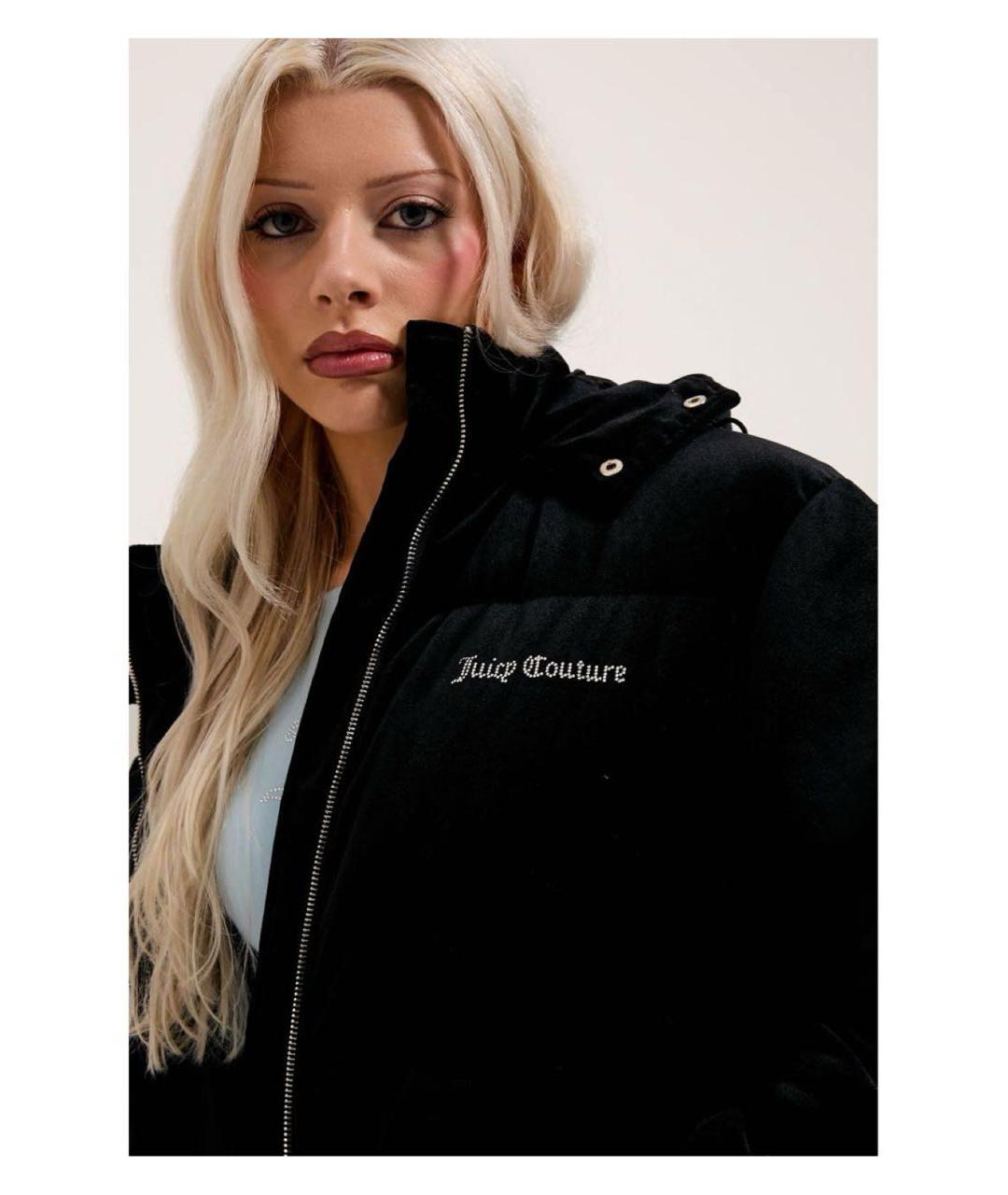 JUICY COUTURE Черная велюровая куртка, фото 4