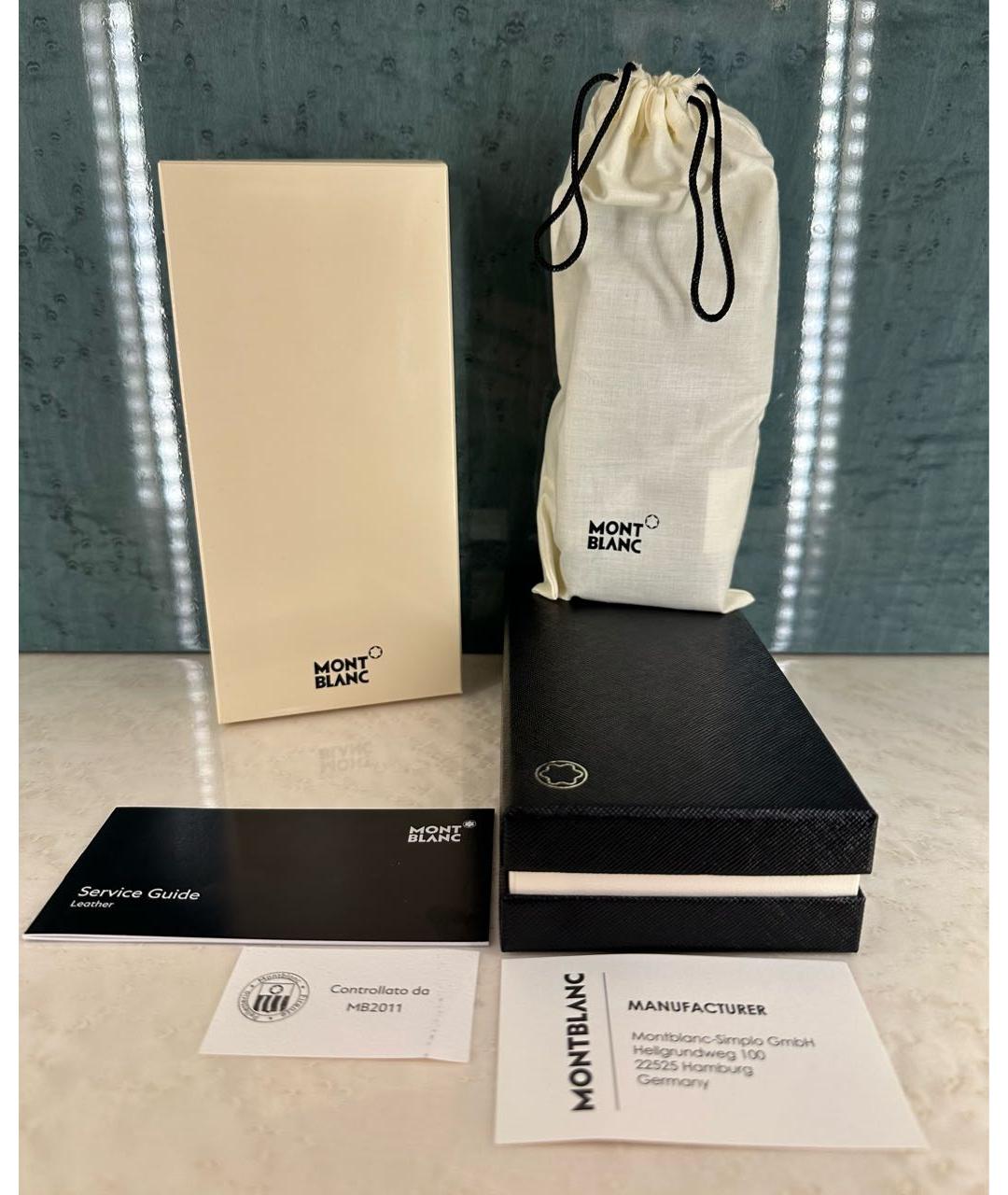 MONTBLANC Бирюзовая кожаная перьевая ручка, фото 7