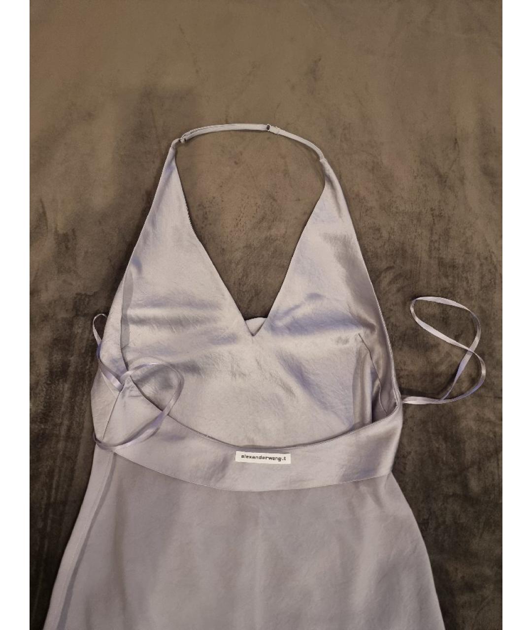 ALEXANDER WANG Голубое полиэстеровое повседневное платье, фото 3