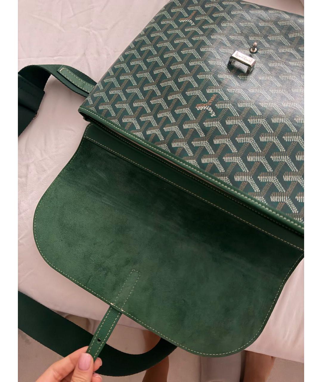 GOYARD Зеленая сумка на плечо, фото 4