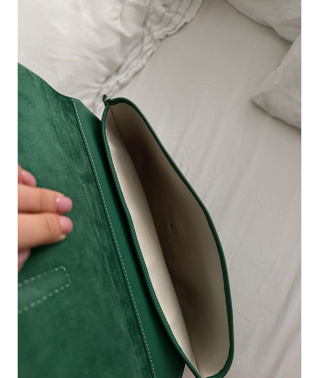 GOYARD Зеленая сумка на плечо, фото 3