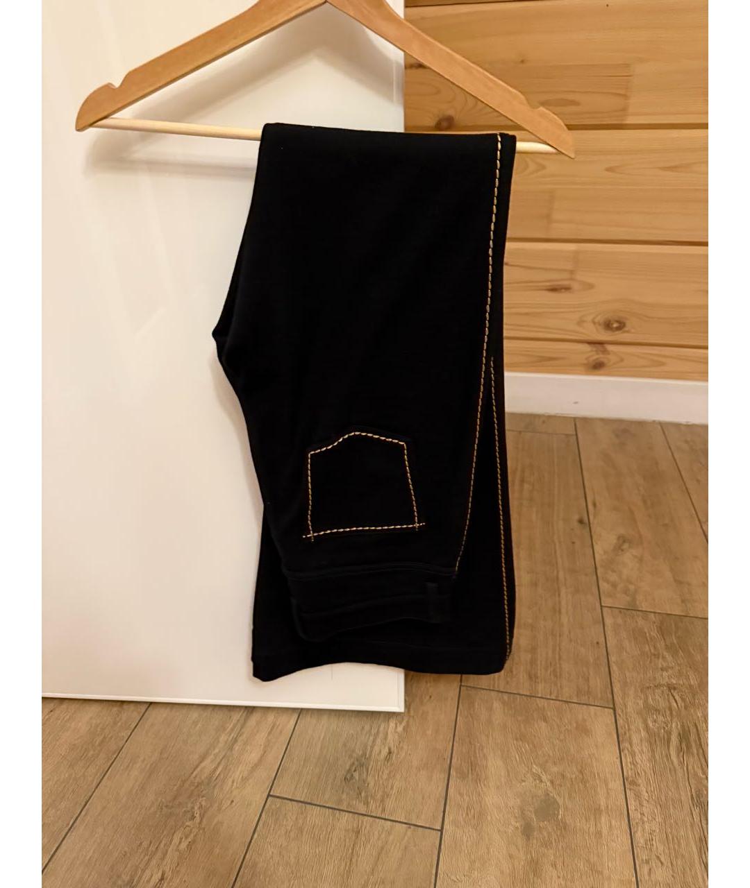 FENDI Черные хлопковые джинсы клеш, фото 2